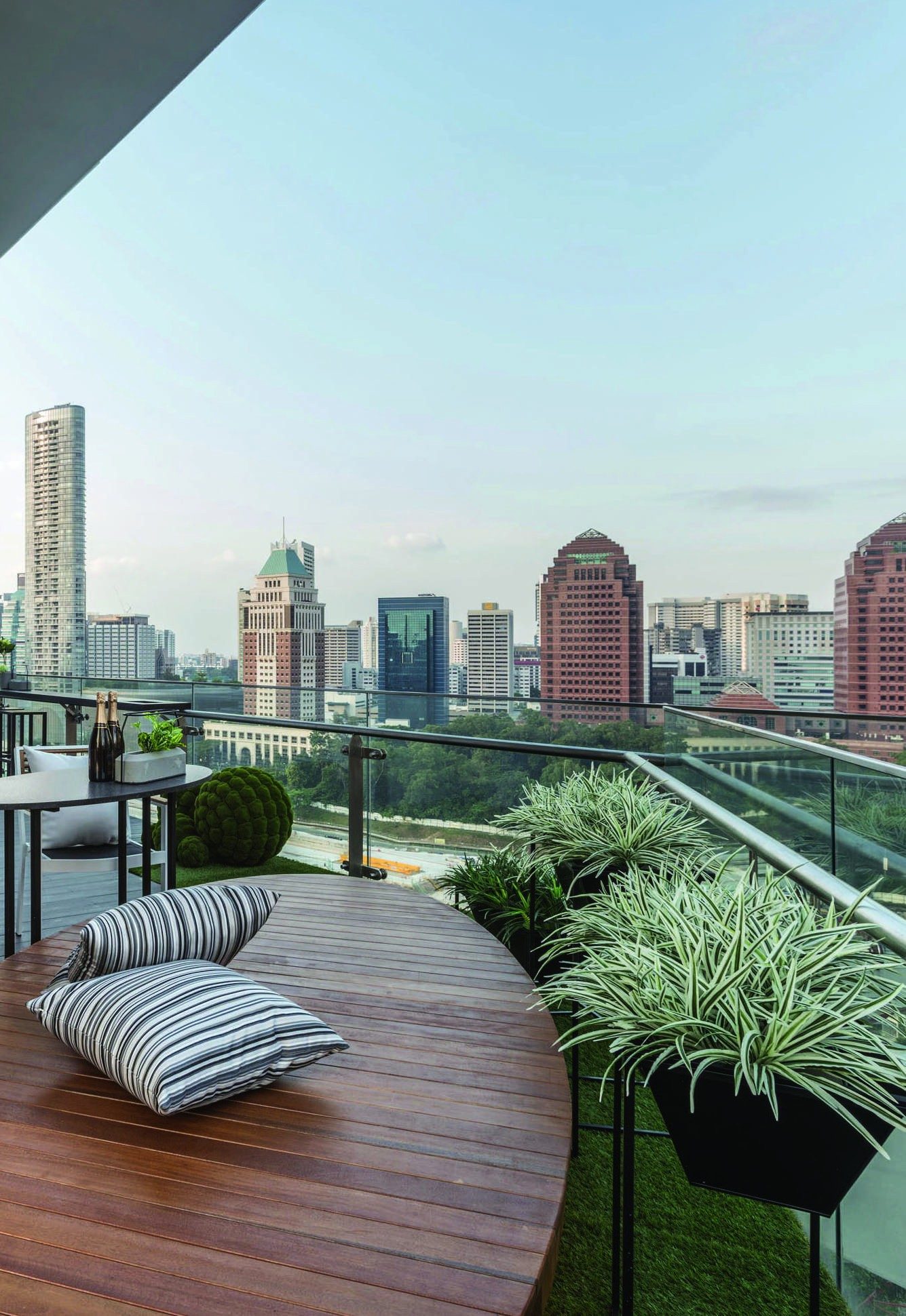 Balcony view of the city